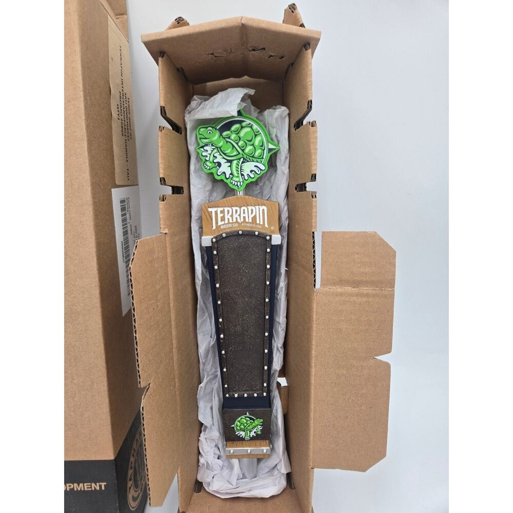 Terrapin Beer Company Turtle Tap Handle NOS Bar Tap Original Box - Picture 2 of 5